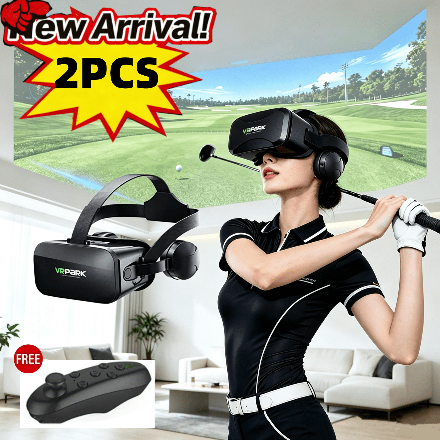 vr with controller sold on Temu United States