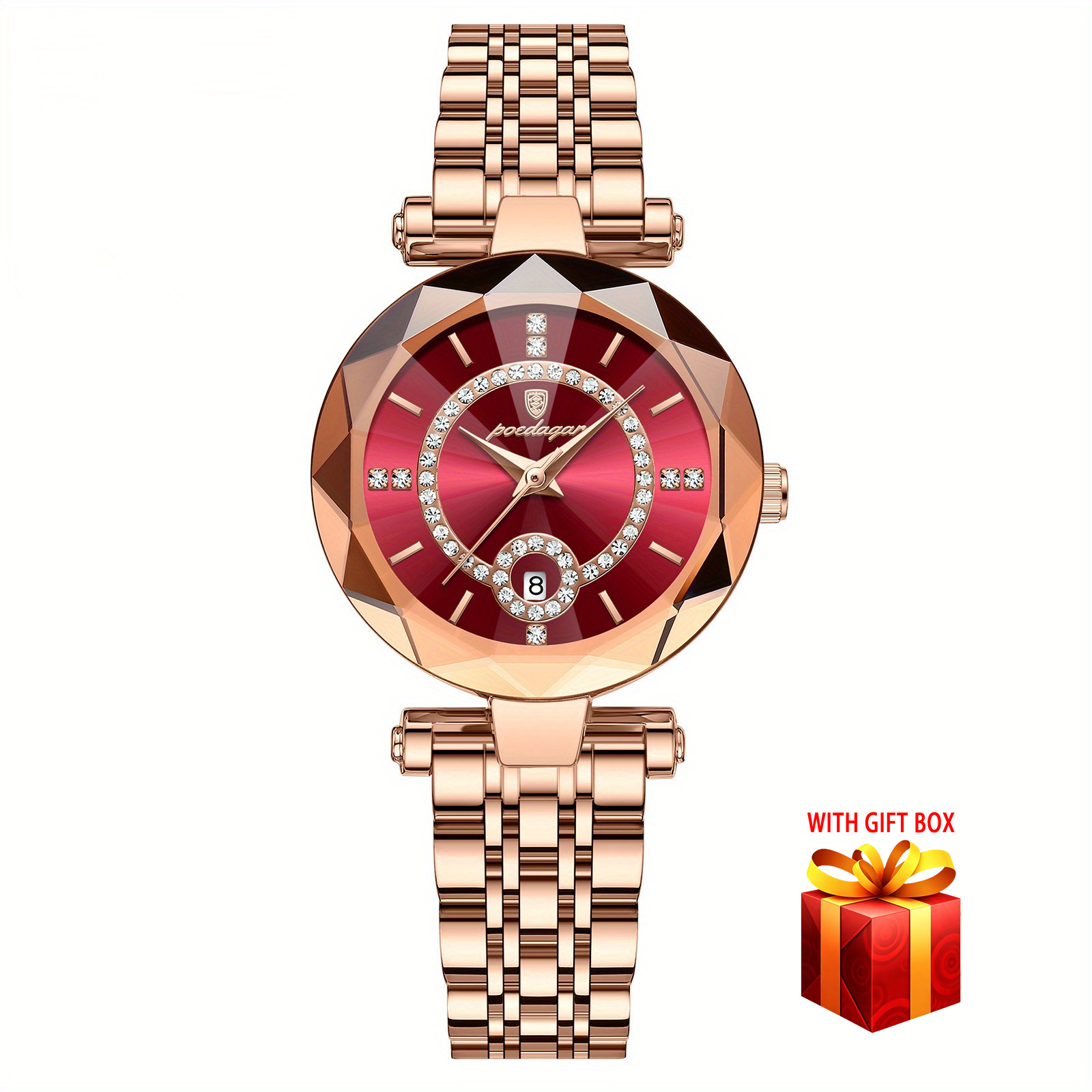 TEMU Montre et compacte pour femme. présente un au design délicat et , avec une fenêtre d'affichage de la date et un affichage . C'est une