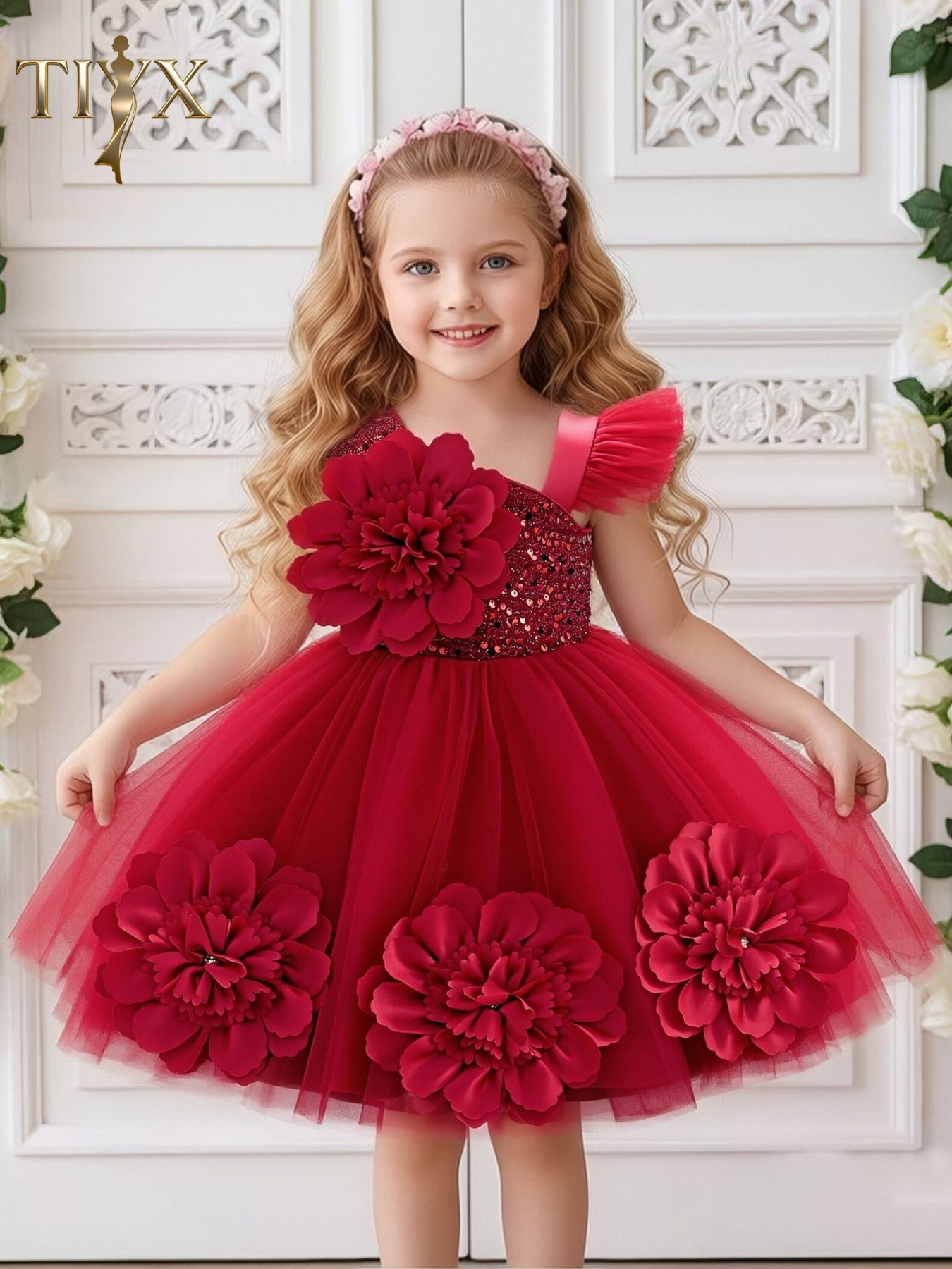 dresses for girls 7 years old sold on Temu United States