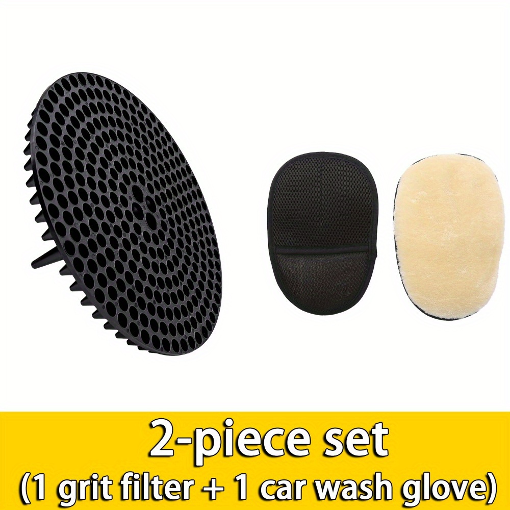 E-shop Auto Waschbecken Schmutzfangbecken Einfüllstück, Detail Set Ergänzungen, Schmutzfangbecken und Auto Waschhandschuh, Innovative Interceptor
