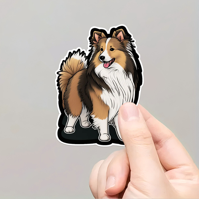 

1pc Vinyl Sticker - Adhesive Decal For Laptops, Water Bottles, Tumblers & Skateboards - Cute , Dog Stickers