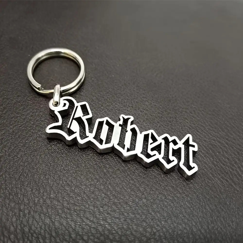 Custom Stainless Steel Name Keychain - Personalized