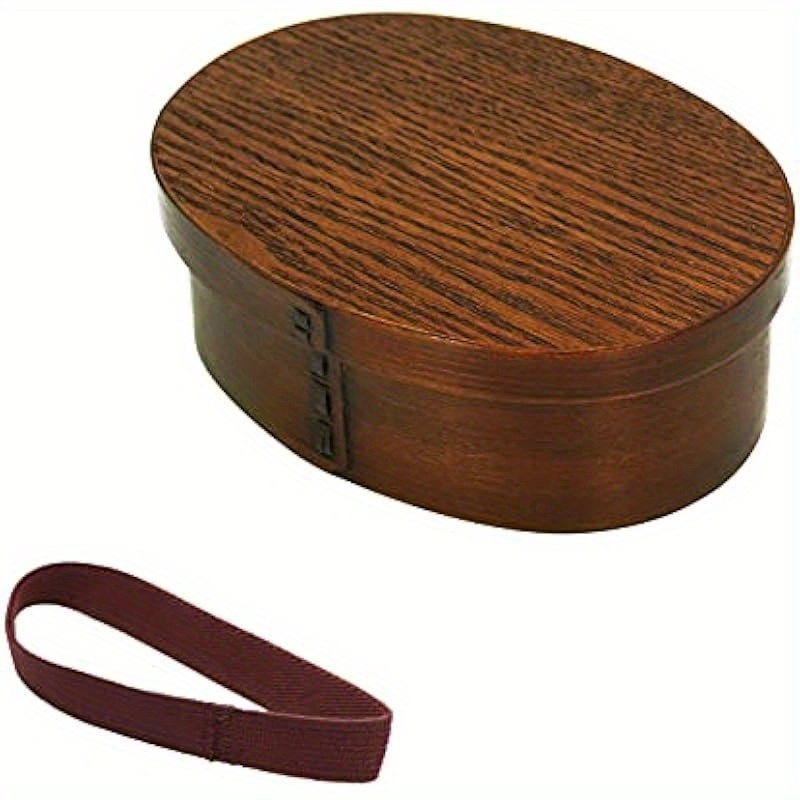 TEMU Choseido Curved Lunch Box Small Tray With 1 - Stage Partition Lunch Band With Special 600cc Brown Band