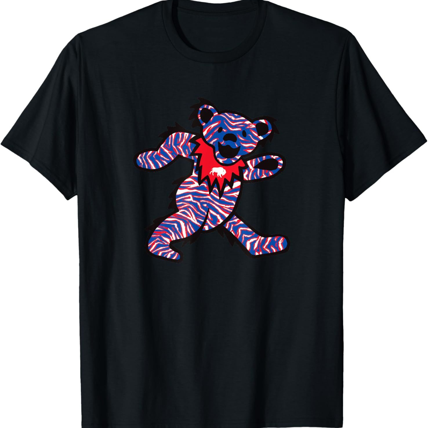 

Buffalo Ny Crazy Striped Dancing Football Fan Bear 716 T-shirt