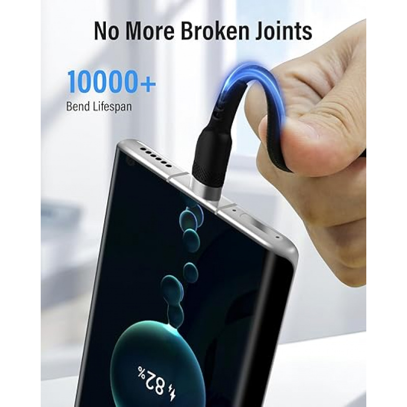 USB to Type-C Ultra-Fast Charging Data Cable, Nylon Braided