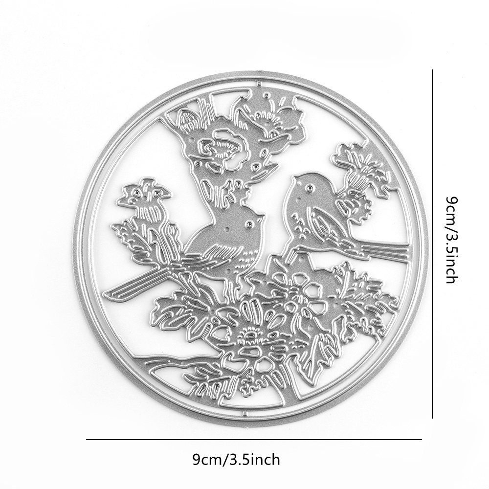 1pc Metal Cutting Dies Featuring Singing Birds, Suitable For Crafting Projects Such As Scrapbooking, Card Making, Or Home Decor