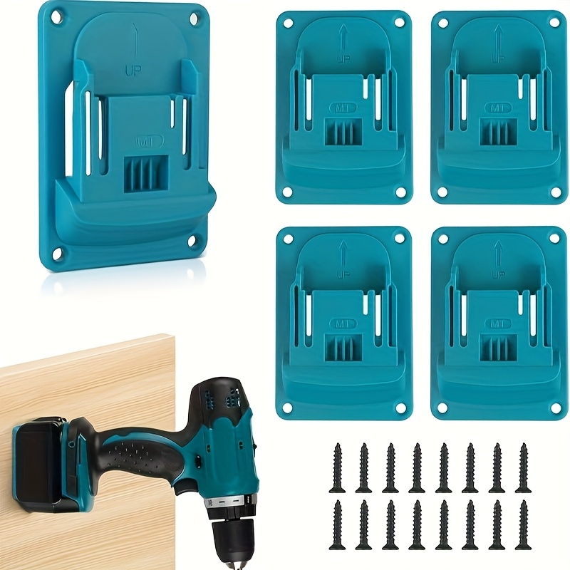 E-shop 4er-Set Halterung passend für BL1860 BL1850 BL1840 BL Halterung Kompatibel für Werkwagen, Wandmontiertes Elektrowerkzeug, Bohrmaschine,