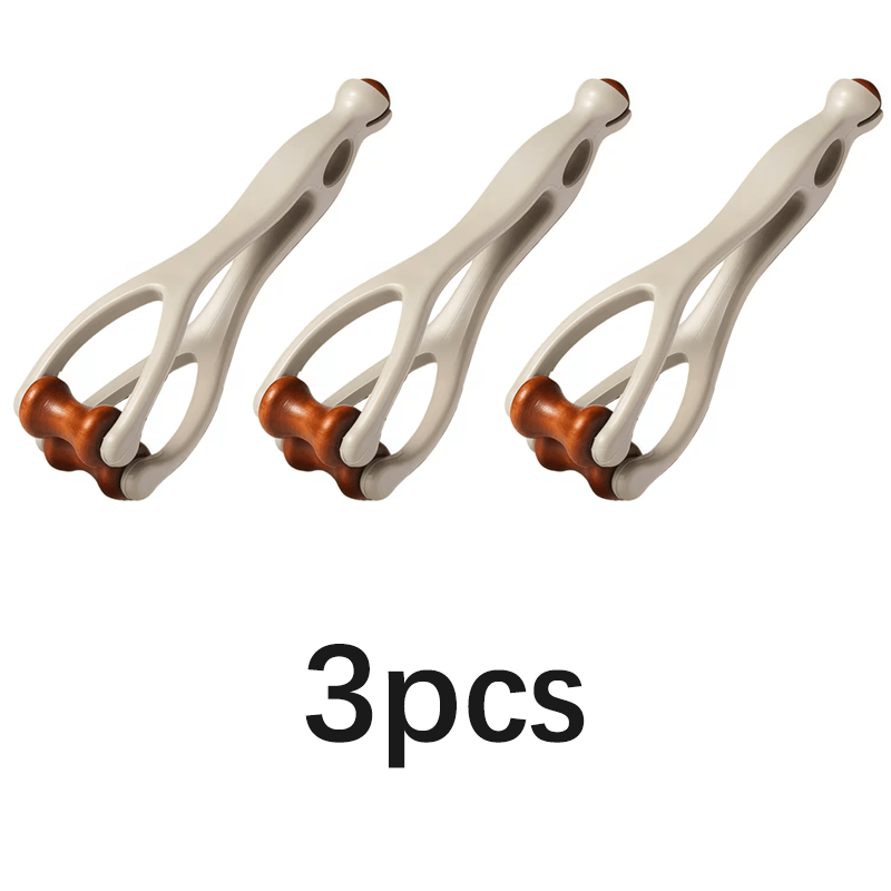 3pcs Exquisite And Practical Finger Massager, Hand Massager, Suitable For Carpal Tunnel . Double-sided Hardwood Massage Roller Tool For Trigger Finger, Hand Discomfort, And Stress