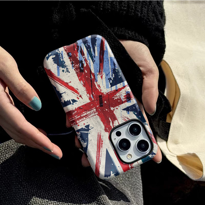 phone case british flag graffiti dual layer protection phone - Temu United  Arab Emirates
