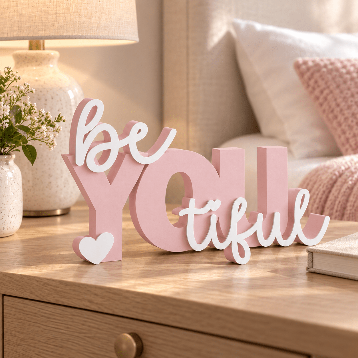 TEMU Love Sign Decor, Romantic Tabletop Decoration, Freestanding Letter Ornament For Desk Shelf Bedroom Living Room Home Decor, Word Display, Cute