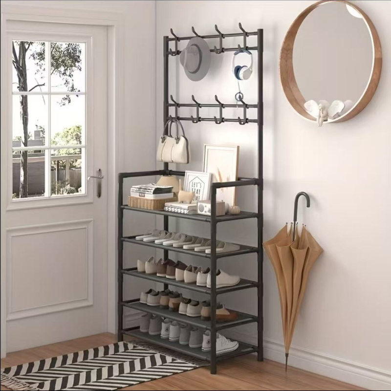TEMU 2026 New Model Vertical Shelf, Five-tier Integrated Shoe Rack, Can Hold 15 Pairs Of Shoes. Store Shoes Right To . - Solution For Small . Storage