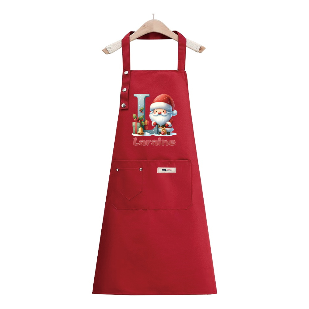 TEMU 1pc Custom Name Premium Thickened Apron - Durable, Comfortable Stylish Kitchen Work Clothes For Men And Women, Suitable For Housework, ,