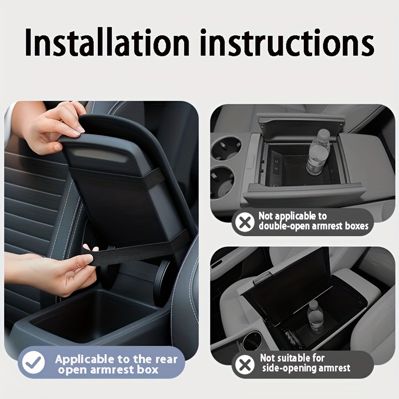 1 Car Armrest Pad, Center Console Riser Pad, Black, Suitable for Car Interiors, Armrest Cover, Car Armrest Box Riser Pad, Universal Fit, the Perfect Gift Choice for the New Year