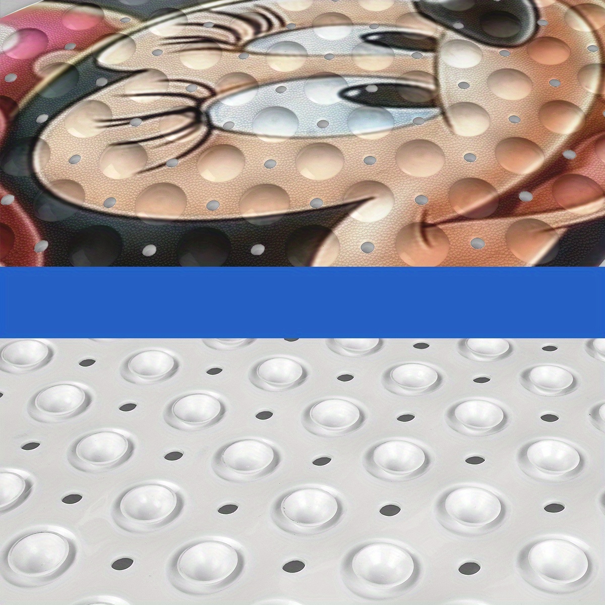 disneys   mouse bath mat features   hearts and bubbles set against a warm colored background in a cartoon style this non slip mat measures 40 100cm 15 7 39 3 inches and provides a comfortable water absorbent surface for your bathroom Product details 4