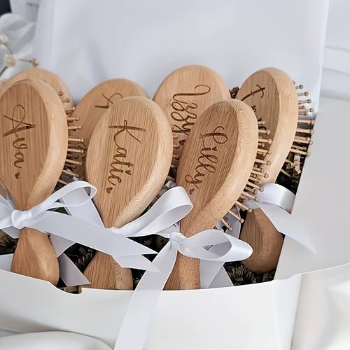 peine de masaje mini portátil para el del cabello de mujer con tecnología de cojín de aire y cinta - peine masajeador de cuero cabelludo para viajes para cabello normal, regalos de boda, día de la , regalo de san valentín (cepillo )
