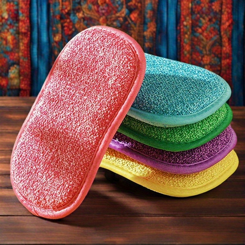 10pcs heavy duty commercial dishwashing sponges non scratch non sticky dish scrubbers dual sided cleaning pads for pots pans plates ideal for   kitchen use durable stackable sponge blocks sponges for washing dishes dualsided design nonstick sponge   sponge