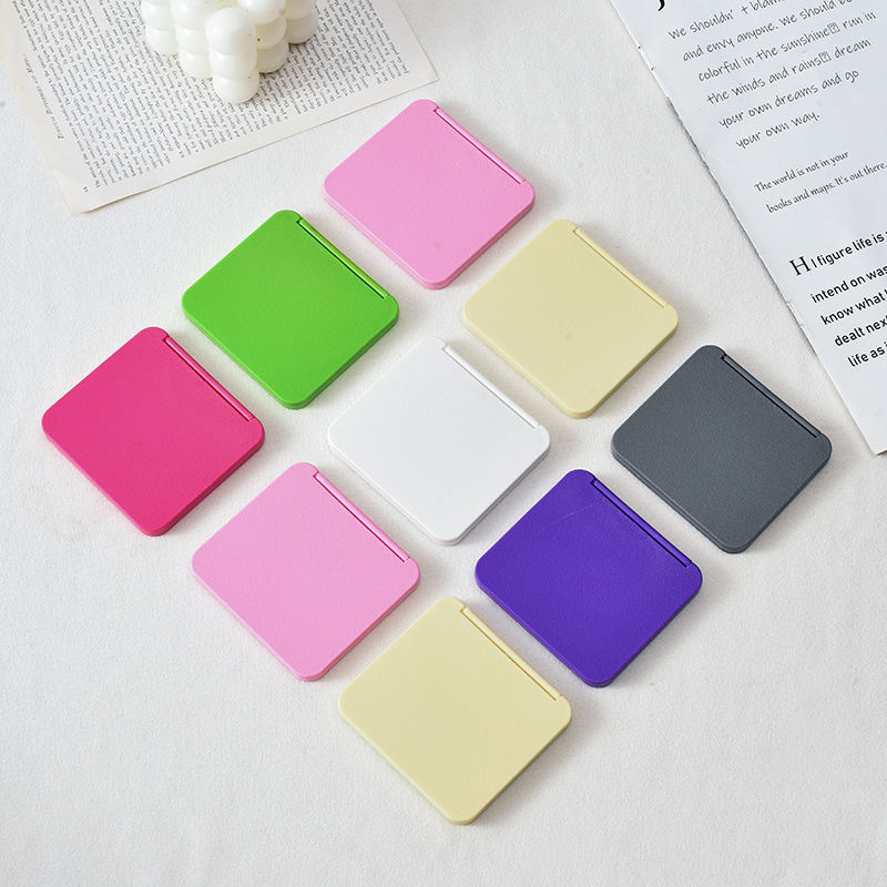 5pcs Set of Random Color Double-Sided Square Makeup Mirrors