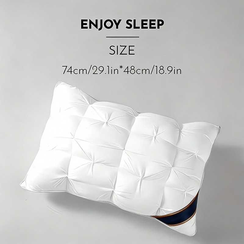 2 Pack 5-Star Hotel Luxury Pillows, Polyester Filling, Suitable for All Seasons. Ideal for RV, Home and Bedroom. Size: 48.26x73.66cm