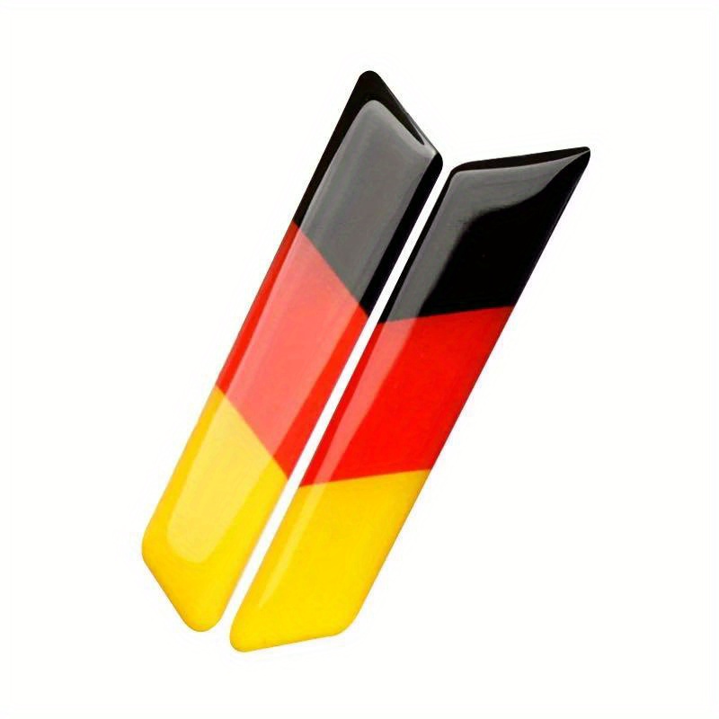 2pcs Set German Flag Stickers German 3d Resin Car Motorcycle Helmet Decoration Stickers