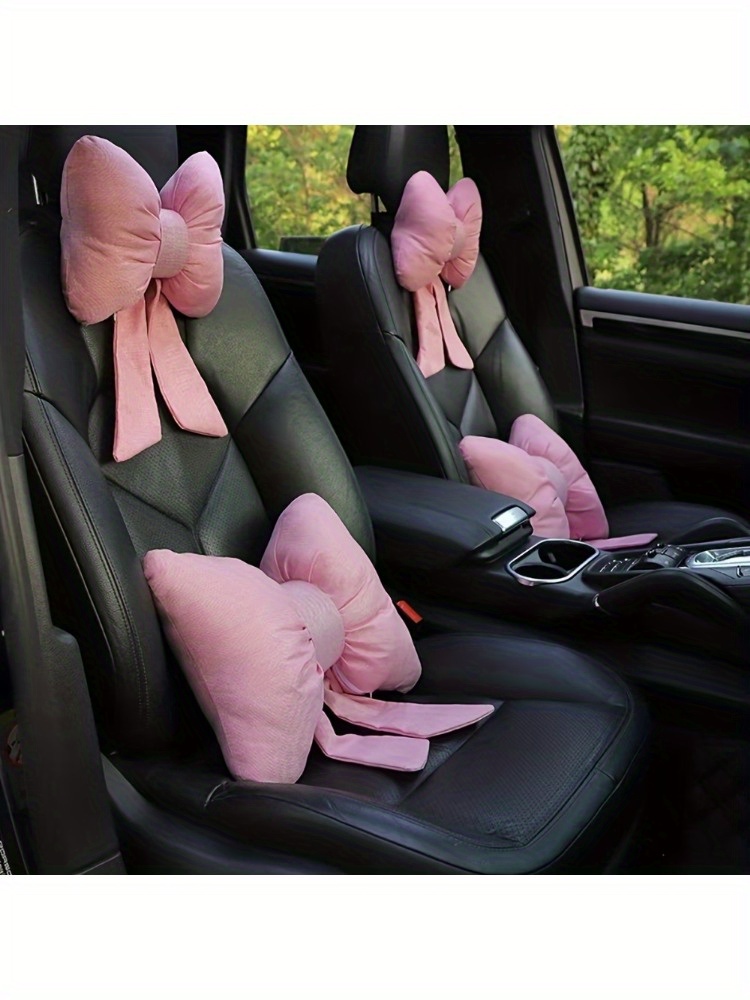 Car Neck Pillow For Driving & Home - Elastic Breathable Headrest Cushion, Removable Cover, 11.8x7.5x4.3 In