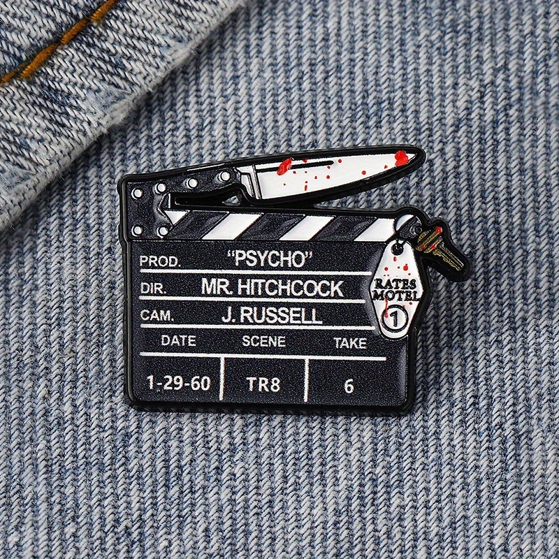TEMU 1pc Unique Alloy Creative Enamel Badge Brooch For Men And Women - Fashion Accessory Pin For Backpacks, Hats And Jackets - Perfect Birthday Gift