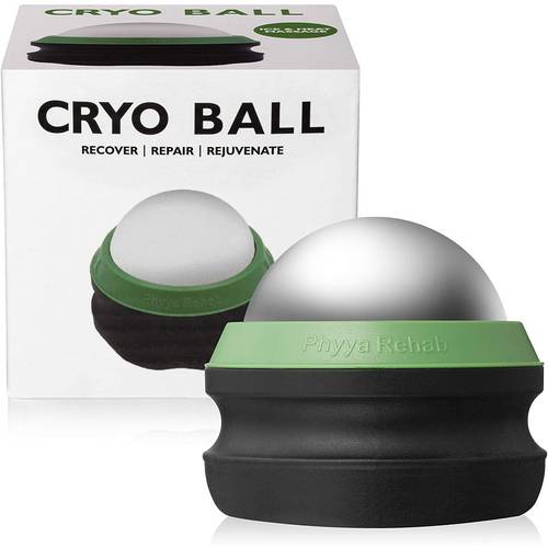 stainless steel massage ball handheld rolling fitness ball yoga ball for hot and cold muscle relaxation and fascia rolling