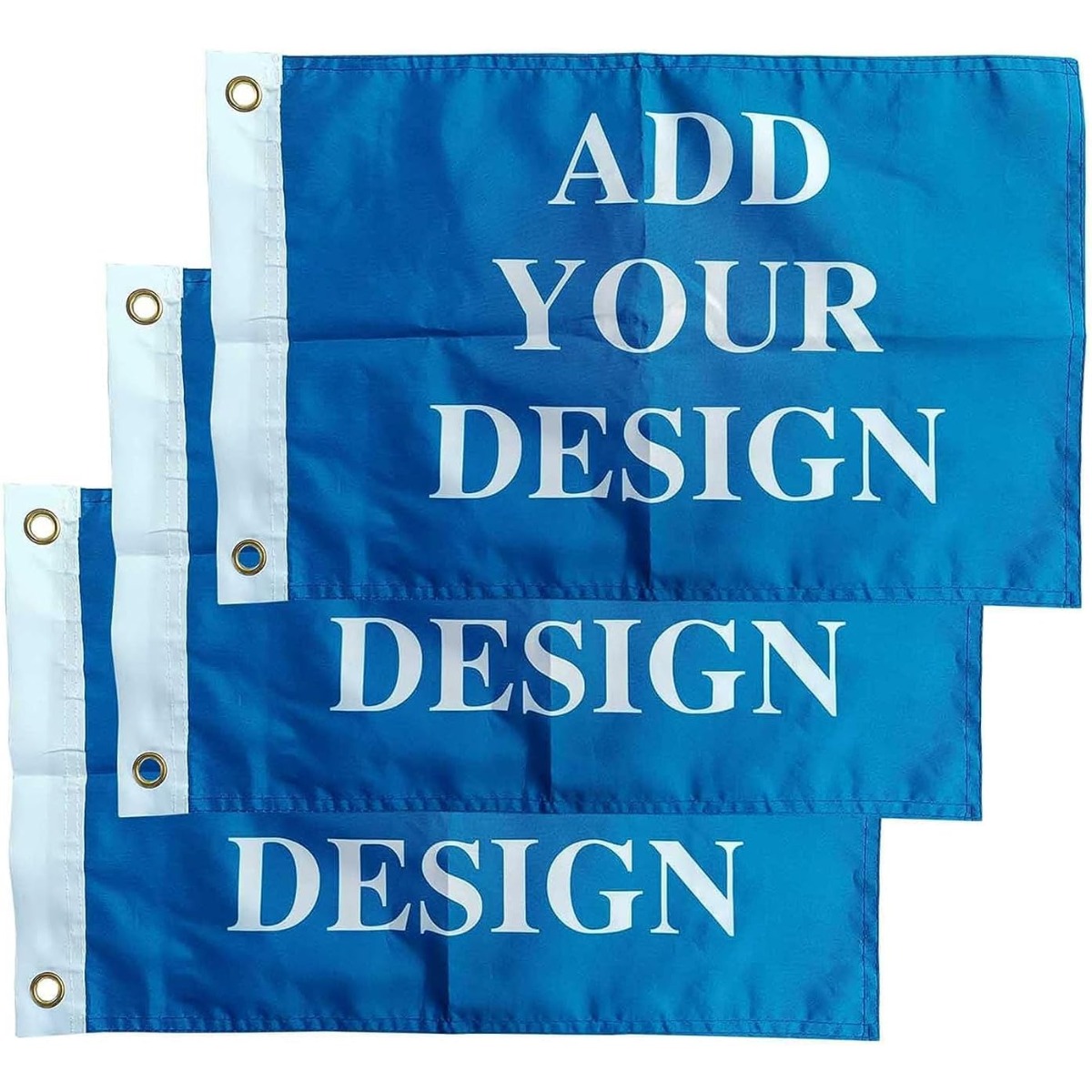TEMU Lot de 3, Bannière de drapeau de bateau personnalisé avec votre logo, image ou - Drapeaux fanion personnalisés, bannière de drapeau de voiture