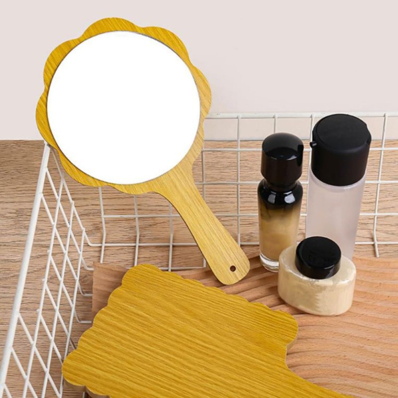 2pcs Small Portable Handheld Cosmetic Mirrors