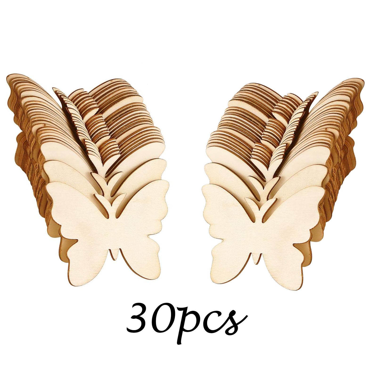 TEMU 30 tranches de bois vierges, décoration murale en bois, décoration murale, décorations , étiquettes cadeaux en bois, décorations de fêtes