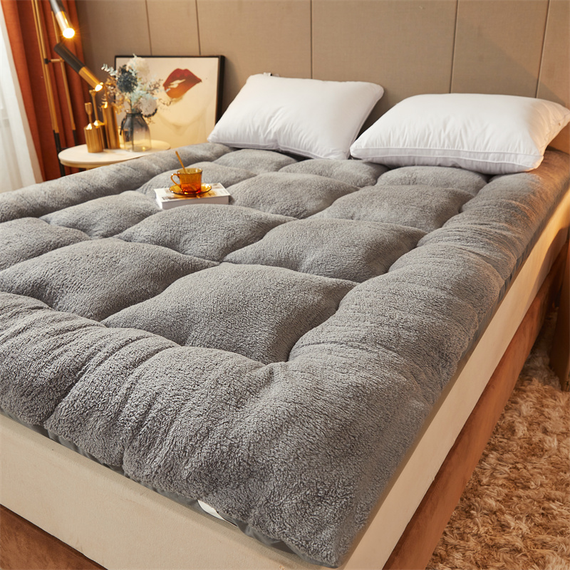Thickened warm mattress pad, bed mattress, seat cushion, dormitory mattress, floor cushion, back cushion, soft cushion, foldable, home use, bed base pad, single and double sizes, suitable for all seasons