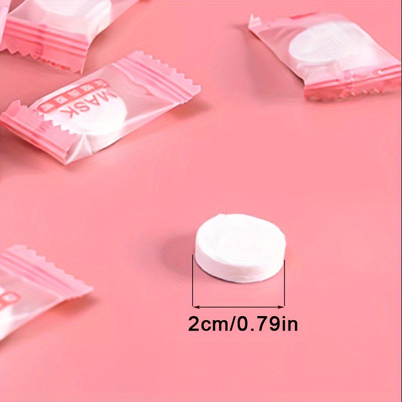 100% Pure Cotton Compressed Face Mask Sheets - 100 Pack For DIY Skincare