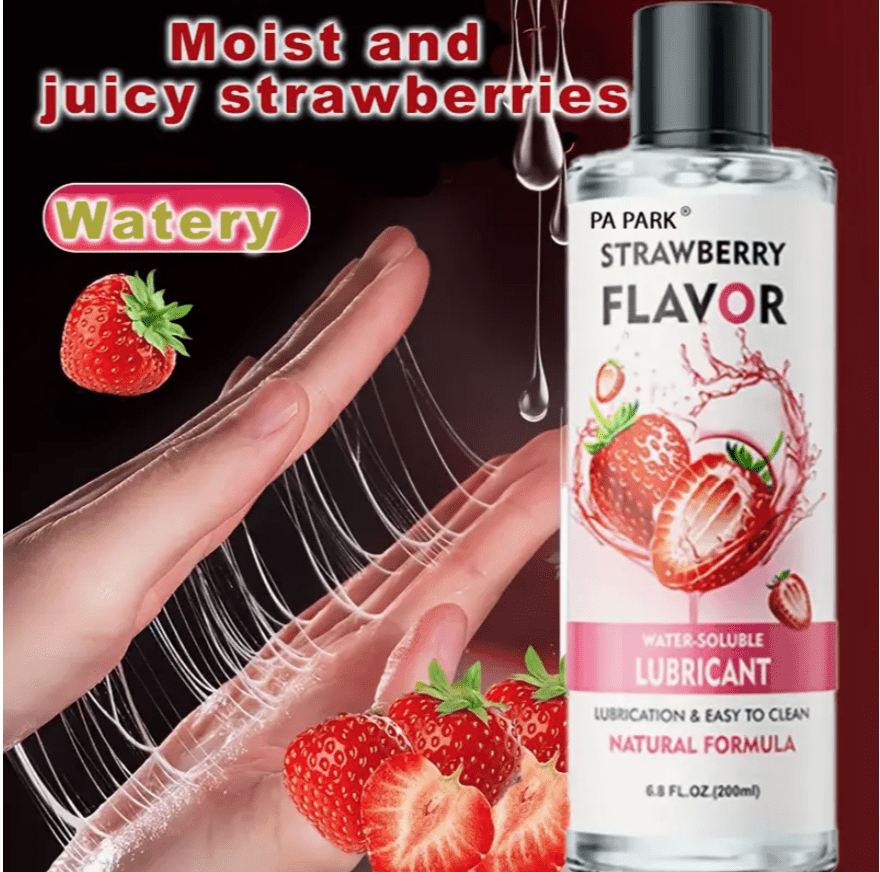 36pcs Strawberry Flavor Condoms & 6.76oz Strawberry Water-Based Lubricant - Premium Natural Latex, Smooth Lubrication for Sensory Experience, Comfort, Protection & Extra Pleasure, Perfect for Couples, Anniversaries & Romantic Nights