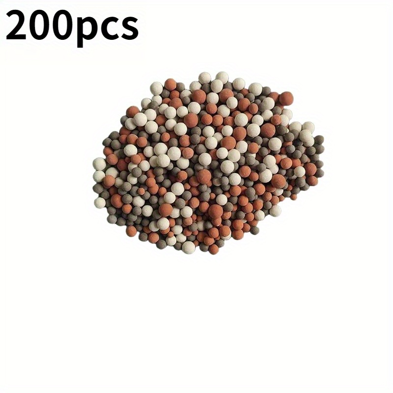 E-shop 100 Stück/200 Stück Aquarium Fischbecken Garnelenbecken Reinigungsmittel, Aquarium Dekoration, Geeignet für Süßwasser Aquarium Mineralienzusatz