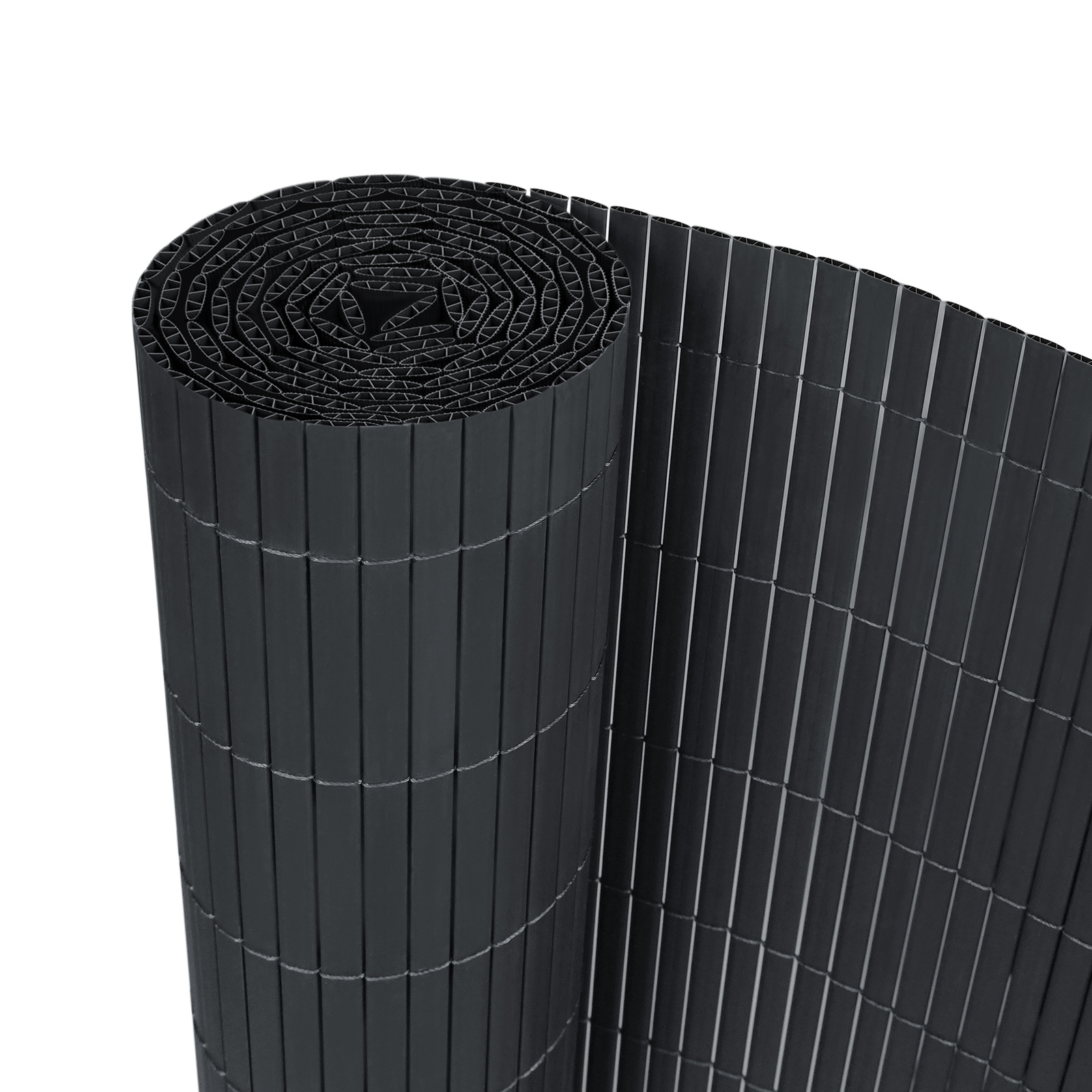 No Drill Pvc Balcony Privacy Fence Screen With Cable Ties - Semi- Windproof Panel, Install Outdoor Barrier Suitable For Garden, Patio, Balcony - Plastic Fence