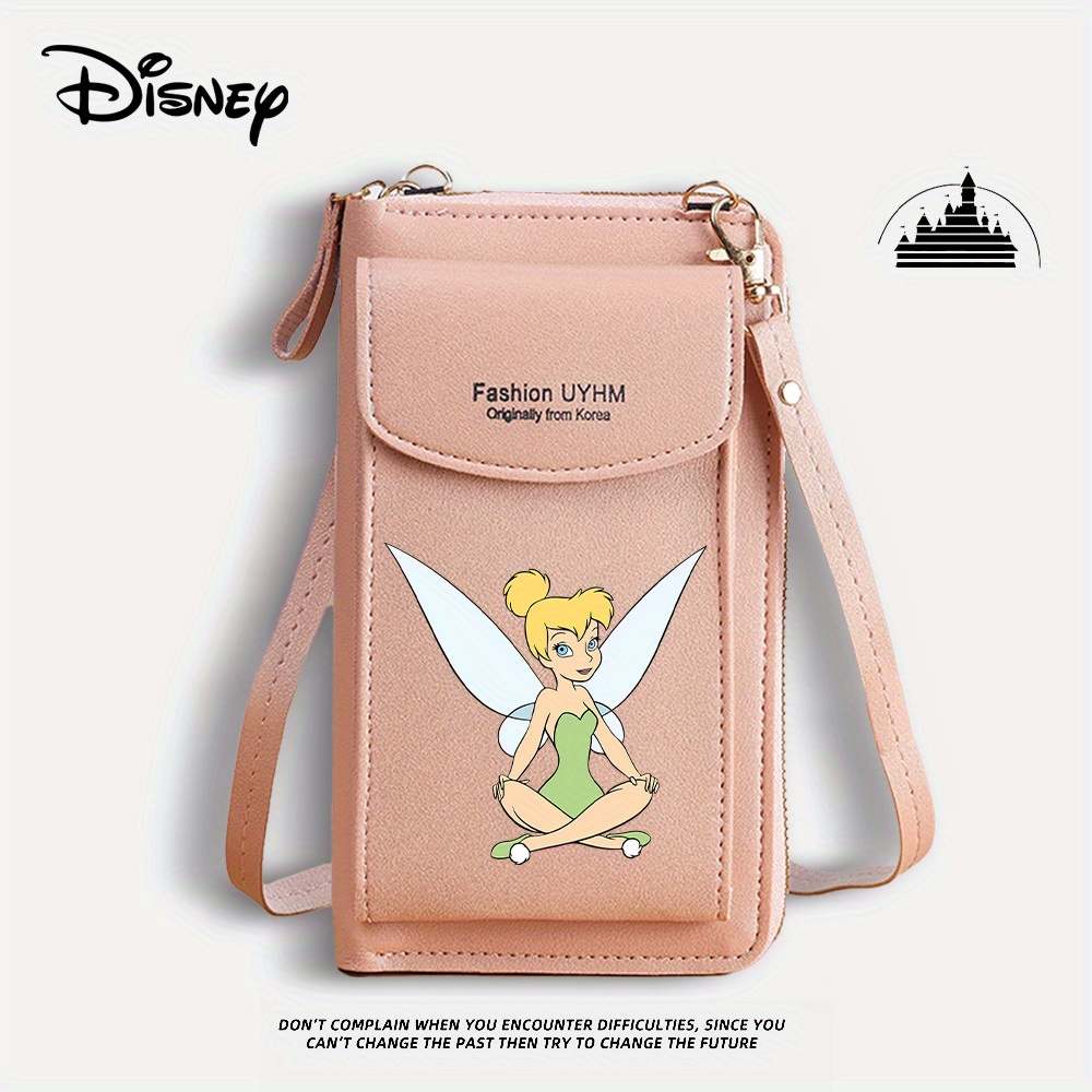 

1pc Sac à main pour téléphone portable Disney avec rétroéclairage , avec bandoulière réglable et fermeture à glissière, spécialement conçu , de la fermeture à glissière aléatoire.