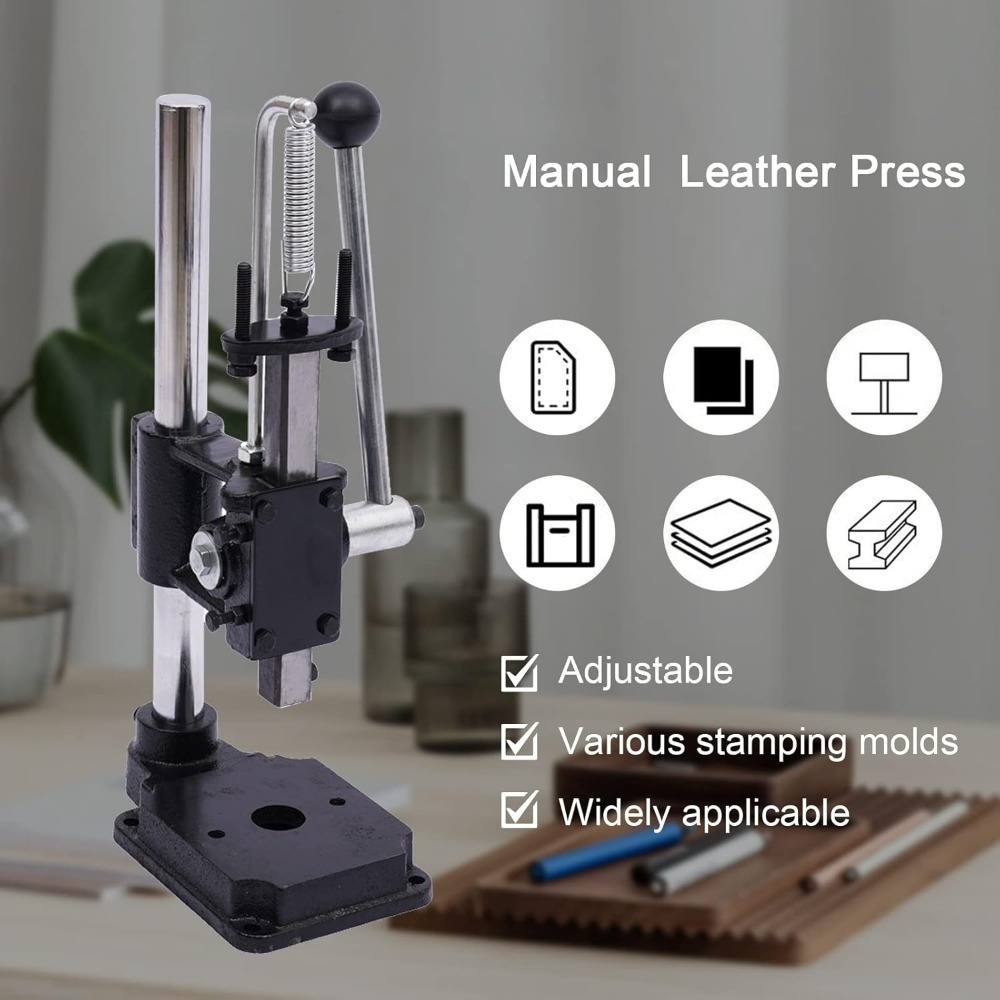 Leather Stamp Press, Punching Machine, Leather Hole Punch Press Puncher