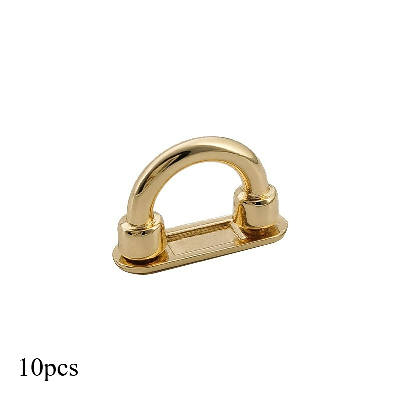 TEMU 10pcs Plaque Métallique - Pont en à Visser, Détachable, Semi-Circulaire, Boucle de Réglage de Chaîne de Pont en . Fixation Métallique Réglable.