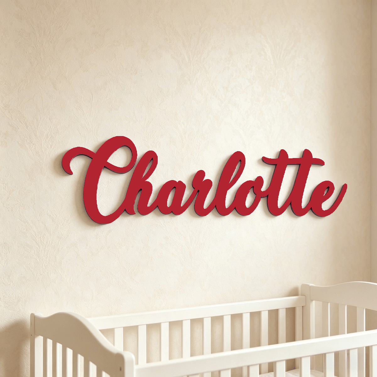 Wooden Name Sign for Nursery and Family Wall Decor