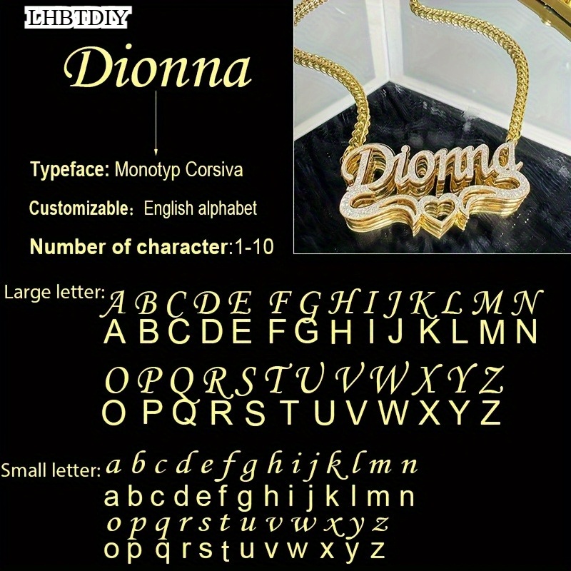 TEMU Includes A Greeting Card, Customized Shiny Double-layer Name Necklace Or Hoop Earrings, Personalized Bohemian-style Women's Bamboo Joint