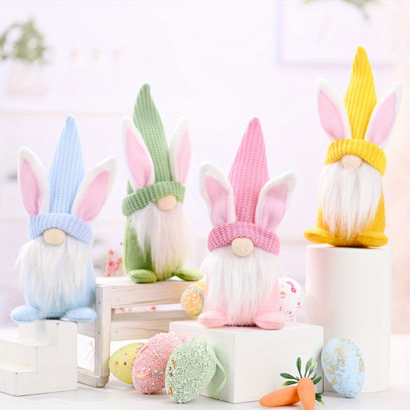 

Easter Bunny Tabletop Decorations In 1-pack Or 4-pack For Home Decor And Party Arrangements.