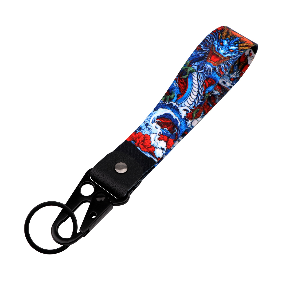 TEMU Stylish Embroidered Dragon Cartoon Keychain, A Trendy Accessory Perfect For Motorcycles, Cars, And Backpacks, Long-lasting And Easy To , Sold