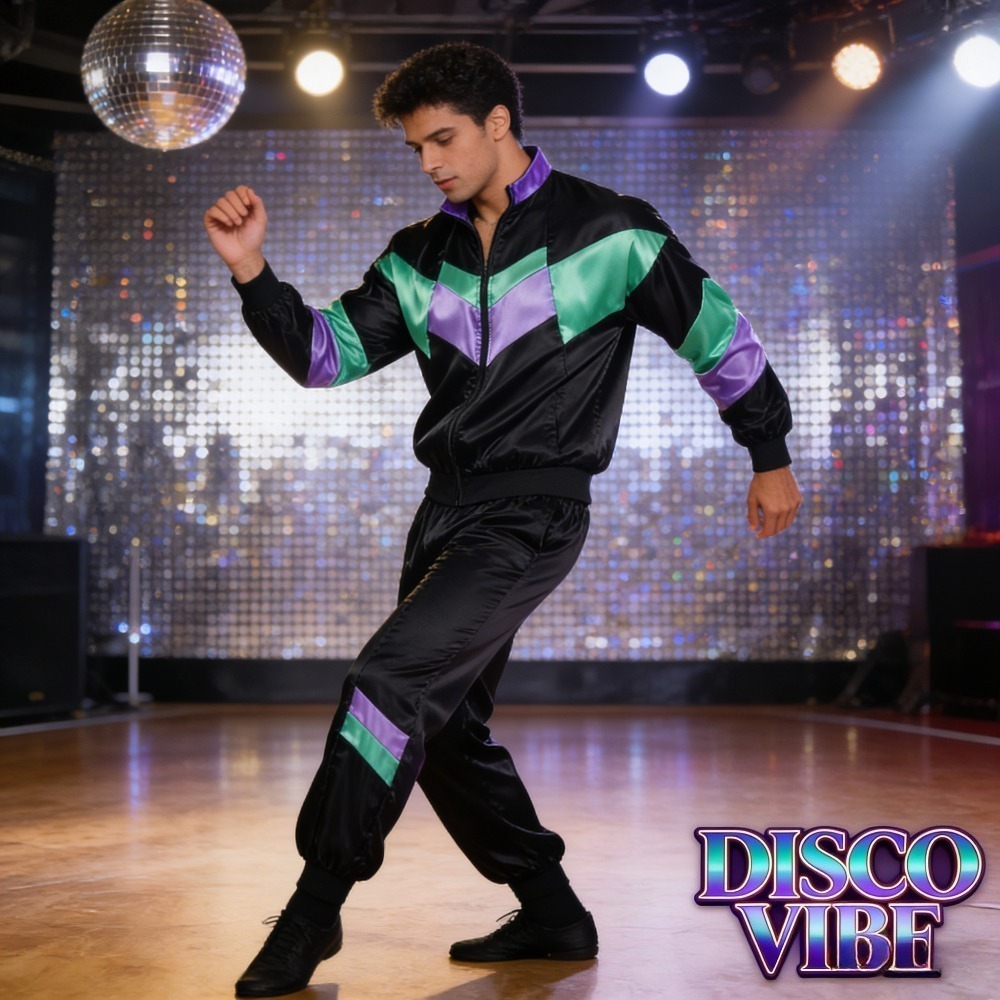 90s 超レア POSE UK “disco sports” カンフージャージ 90s disco sportswear 2pcs jogging suit retro style carnival - Temu