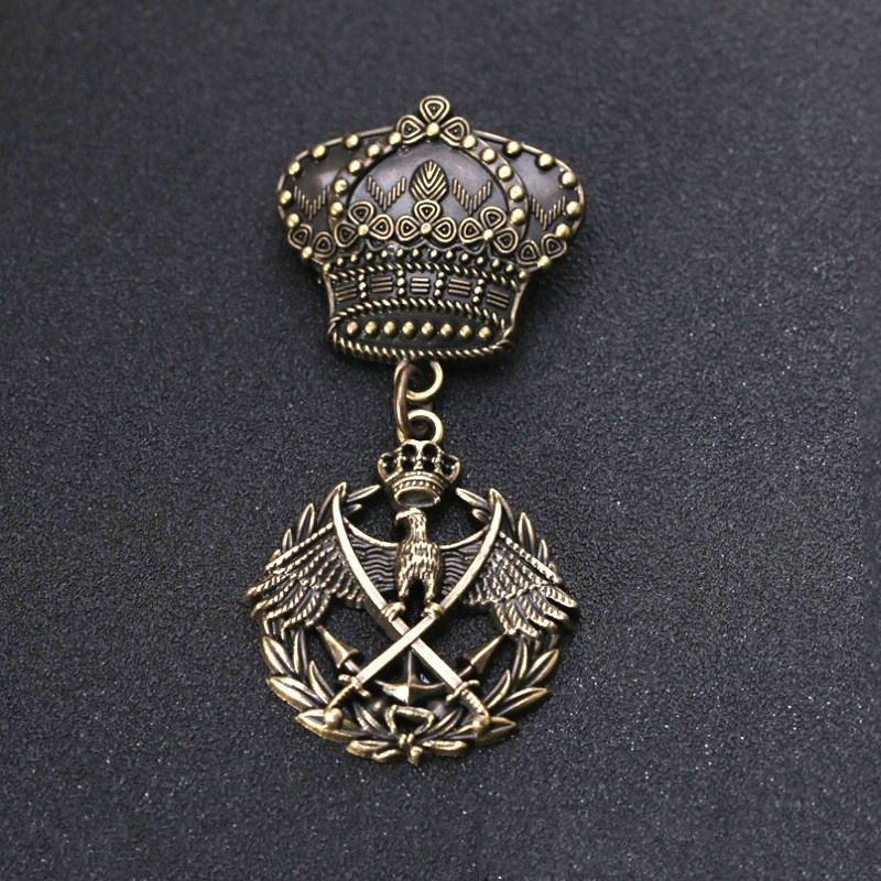 TEMU British Brooch Pin - Alloy Metal Eagle & Lapel For Men And Women,