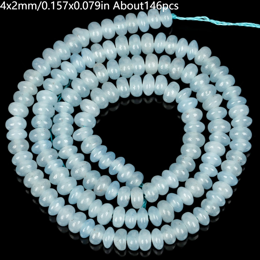 TEMU Perline e assortimenti di perline 4x2mm Perline rondelle in , , calcedonio per creazione di gioielli, collane fai da te, materiale decorativo, 1