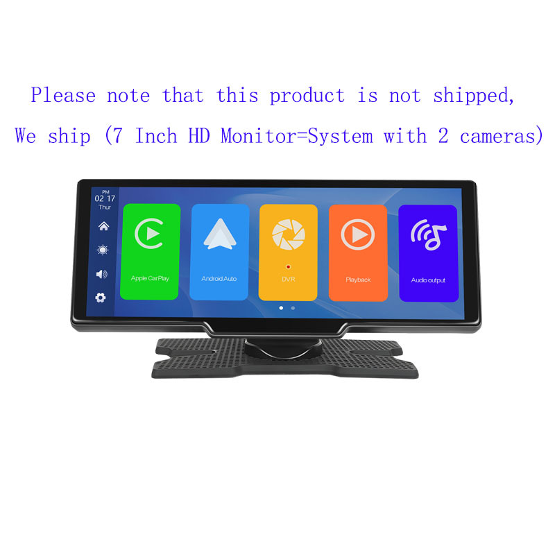 Image of 1080p Hd Wireless Reversing Camera Set, Stable Wifi Wireless Rear View Camera, 7-inch Hd Monitor Can Rear View Cameras, For Trailer, Rv, Truck, Car, Bus
