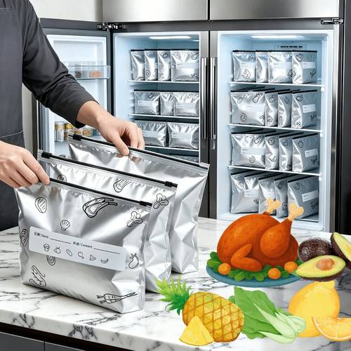 35pcs reusable washable vacuum seal bags storage bags with leakproof freezer bags for meat vegetables fruits kitchen food preservationreusable produce bags