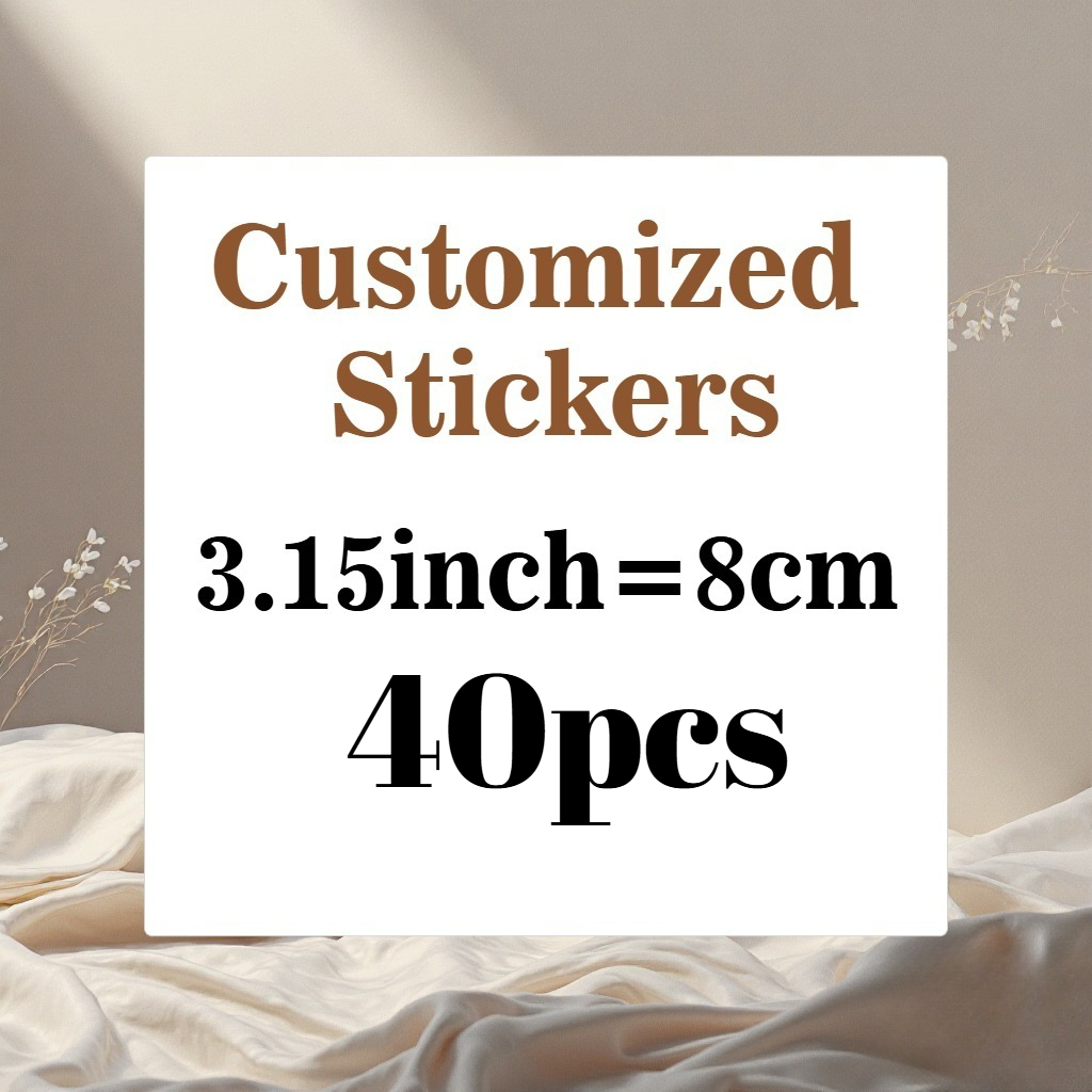 Personalized Custom Large Stickers, 8.0cm/10.01cm/11.99cm
