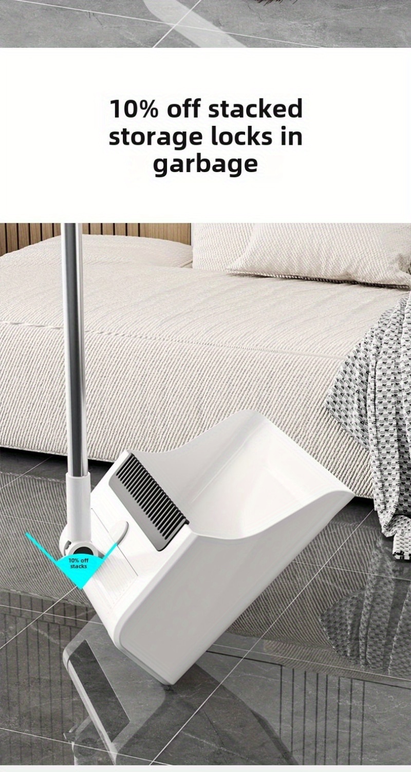3-in-1 heavy-duty ergonomic floor cleaning system with long handle - heavy-duty broom,   set with ergonomic grip -   for hardwood, tile, vinyl,   floors - ideal for home, office, kitchen, bathroom, living room - space-saving storage - ideal for elderly & heavy cleaning tasks -   floor cleaning kit with durable construction & easy-to- , broom for floor cleaning, carpet sweeper, floor sweepers Product details 10