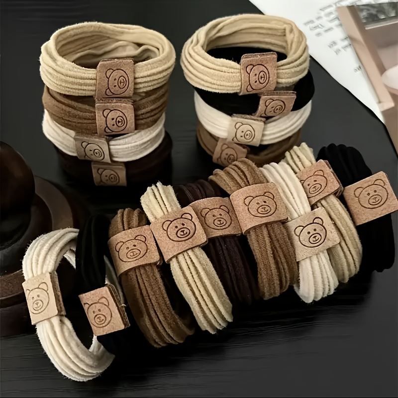 Cute Bear Hair Ties Set, Available in Multiple Quantities