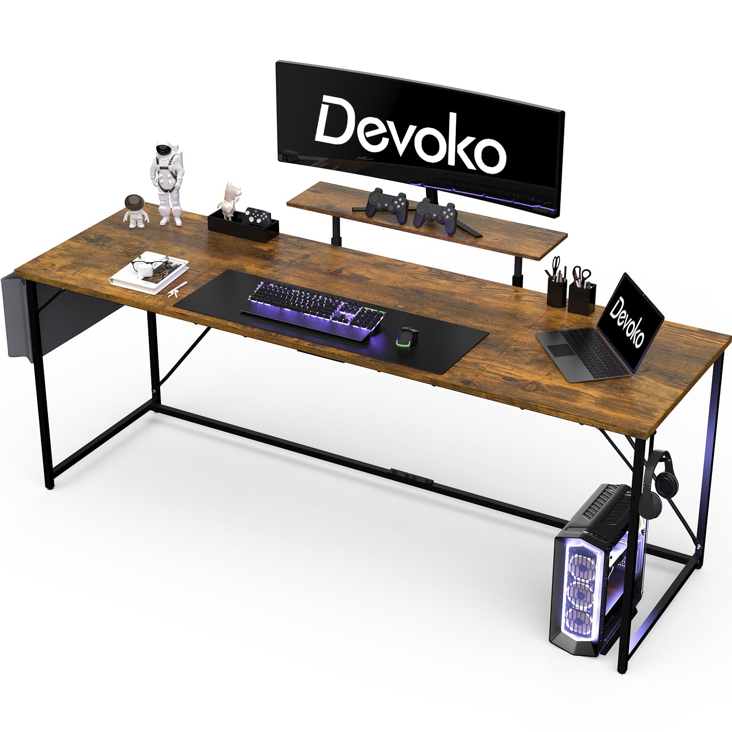 120/140/160 Cm Computer Desk, Industrial Style Studio Desk, Small Home Office Computer Desk, Gaming Desk, Small Office Desk